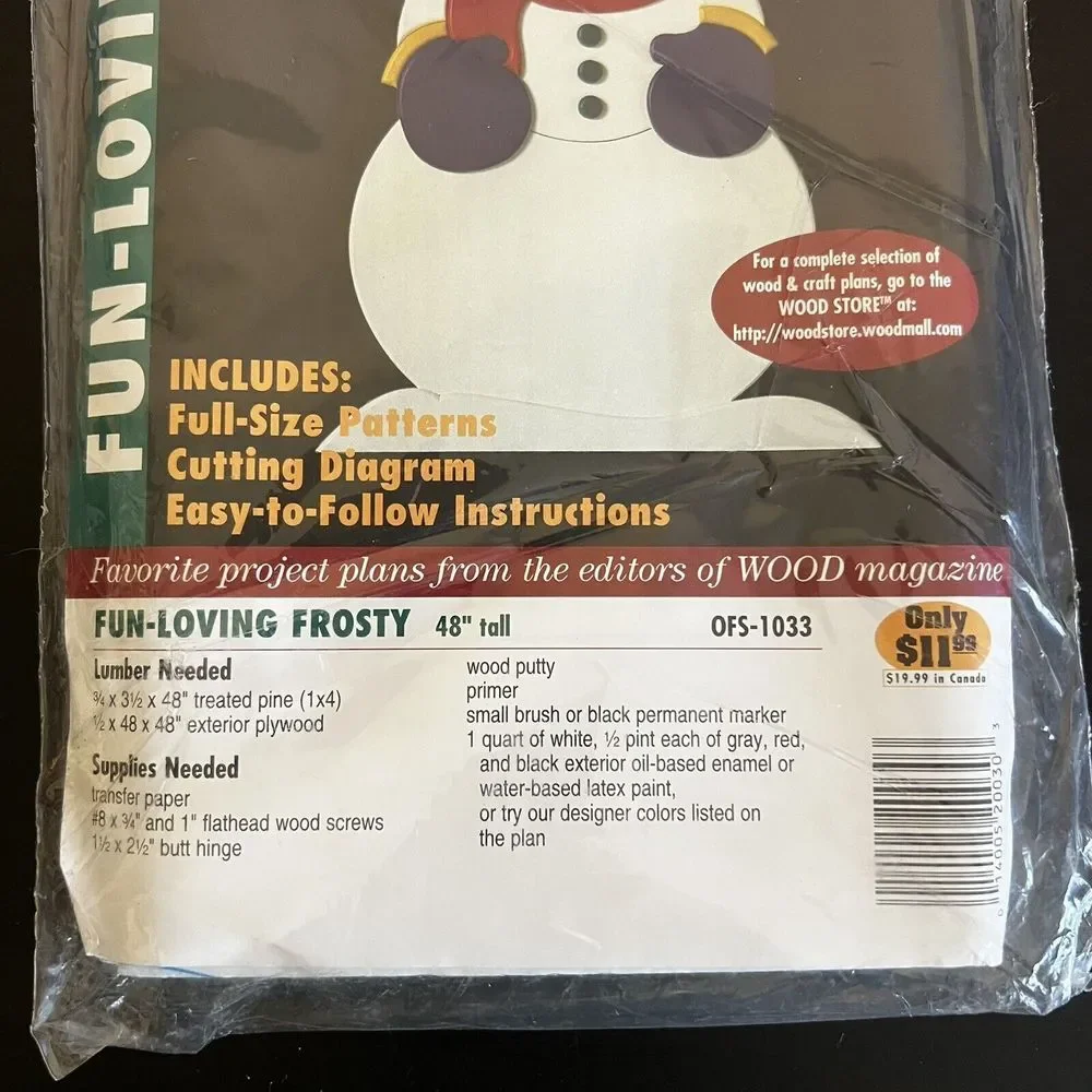 Better Homes and‎ Gardens Wood & Craft Plan Reindeer Snowman Patterns Christmas